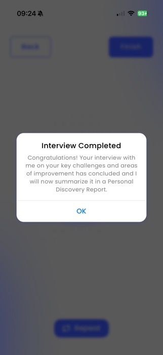 Interview completed